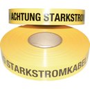 Trassenwarnband Aufdruck Achtung Starkstromkabel B.40mm...