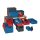Transportbehälter L400xB300xH210mm blau PP Schwerlast Seitenwände geschl.
