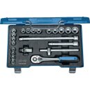 Steckschlüsselsatz 30 HMU-10 22-tlg.3/8 Zoll SW...