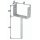 U-Pfostenträger ETA-10/0210 121x100x200x60mm TZN m.Betonanker a.Riffelstahl GAH