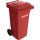 Müllgroßbehälter 120l HDPE rot fahrbar,n.EN 840 SULO