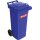 Müllgroßbehälter 80l HDPE blau fahrbar,n.EN 840 SULO