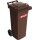 Müllgroßbehälter 80l HDPE braun fahrbar,n.EN 840 SULO