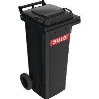 Müllgroßbehälter 80l HDPE anthrazitgrau fahrbar,n.EN 840 SULO