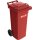 Müllgroßbehälter 80l HDPE rot fahrbar,n.EN 840 SULO