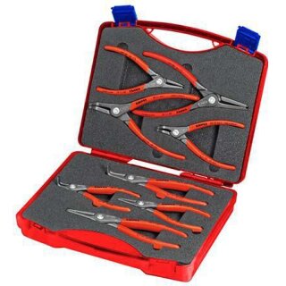 Sicherungszangensatz 8-tlg.in Ku.-Koffer 10-60mm KNIPEX