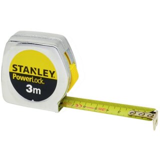 Taschenrollbandmaß PowerLock® L.3m B.12,7mm mm/cm EG II Ku.Clip SB STANLEY