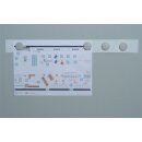 Magnetleiste L500xB50xS0,5mm weiß selbstklebend MAGNETOPLAN