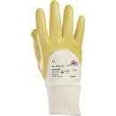 Handschuhe Sahara 100 Gr.9 gelb BW-Trikot m.Nitril EN 388...