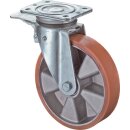 Lenkrolle m.Festst.D.150mm Trgf.250kg m.Platte...