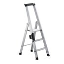 Stufenstehleiter 3 Stufen Alu.Gesamt-H.1340mm...