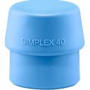 Schonhaerkopf SIMPLEX Kopf-Ø 40 TPE-soft blau...
