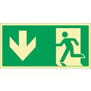 Rettungszeichen DIN EN ISO 7010 L297xB148mm Notausgang...