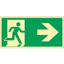 Rettungszeichen DIN EN ISO 7010 L297xB148mm Rettungsweg...