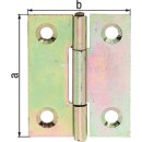 Scharnier 63x42mm Stahl roh galv. gelb verz....