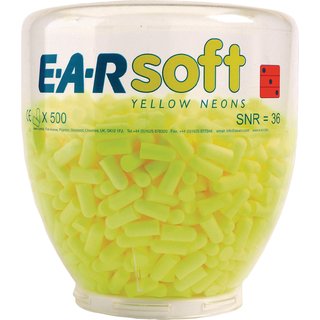 Gehrschutzstpsel E-A-RSoft? Yellow Neons Refill SNR 36 dB 500 PA/Dispenser