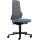 Arbeitsdrehstuhl Neon Rollen Supertec-Gewebe grau blau 450-620mm BIMOS