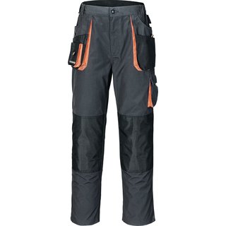 Herrenhose Gr.48 dunkelgrau/schwarz/orange TERRATREND