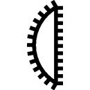 Holzraspel DIN 7263 C L.200mm Q.21 x 7,5mm Hieb 2 halbrd.2K-Ergo PFERD