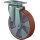 Schwerlastlenkrolle D.200mm Trgf.800kg Guß-PU 135mm 110mm BS ROLLEN