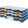 Sortierablage Trio 24 Fächer H573xB723xT331mm Polystyrol grau/blau STYRO