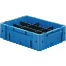 Unterteiler f.Transportstapelbehälter H.40mm PP anthrazit 10St./Karton LA-KA-PE