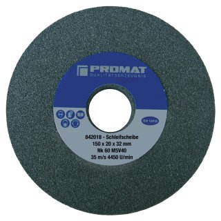 Schleifbockscheibe Ø200xB32x51mm 60 Form A m.Aussparung 110x16mm