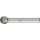 Frässtift KUD D.10mm Kopf-L.9mm Schaft-D.6mm HM Verz.3 PLUS PFERD