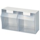 Klarsichtmagazin H353xB600xT306mm 2 x F Ku.weiß...
