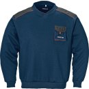 Herrenpullover Gr.XXXL m.V-Ausschnitt marine/schwarz/rot...