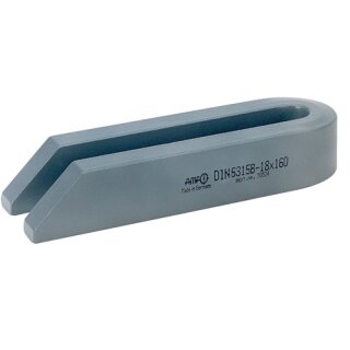 Gabelspanneisen DIN 6315B Schlitz-B.14mm L.125mm f.Spannschraube M12,M14 AMF