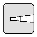 Sicherungsringzange J 1 f.Bohrungen D.12-25mm pol.PROMAT