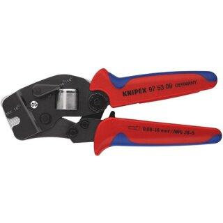 Crimpzange L.190mm 0,08-10,0+16 (AWG 28-5 ) mm² brün.2K-Hülle KNIPEX
