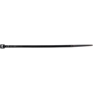 Kabelbinder L.200mm B.3,6mm PA schwarz (UV-stabilisiert) 100St./Btl.