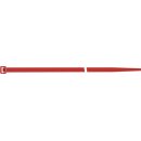 Kabelbinder L.280mm B.4,5mm PA 6.6 rot 100St./Btl.SAPISELCO