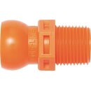 Gewindenippel Gr. 1/2 ” R 3/8 Btl. m. 4 St. Loc-Line
