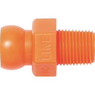 Gewindenippel Gr. 1/4 ” R 1/8 Btl. m. 4 St. Loc-Line