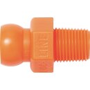 Gewindenippel Gr. 1/4 ” R 1/8 Btl. m. 4 St. Loc-Line