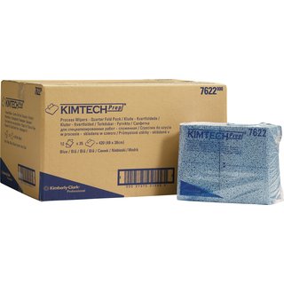 Prozesswischtuch KIMTECH 7622 L381xB490ca.mm blau 12 Btl. 35 T.