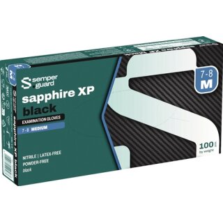 Einw.-Handsch.Semperguard Nitril Style Gr.S schwarz Nitril 100 St./Box