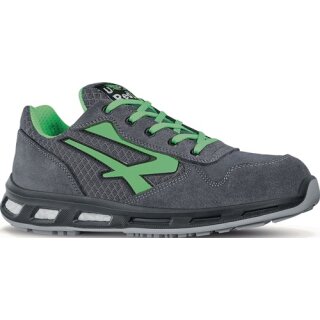 Sicherheitsschuh Point Gr.45 grau/grün Veloursleder/Nylon S1PSRC EN20345 U-Power