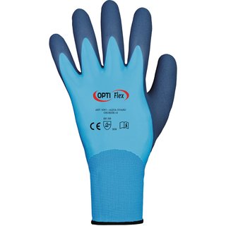 Handschuhe Aqua Guard Gr.10 blau EN 388 PSA II PA m.Latex/Latex OPTIFLEX