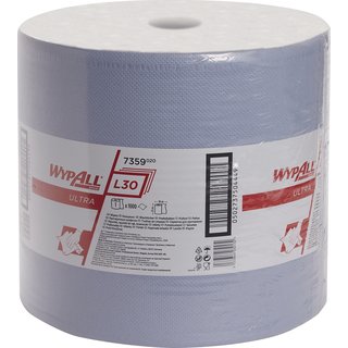 Wischtuch WYPALL L30 7359 L380xB350ca.mm blau 3-lagig 1000 T./Rl.