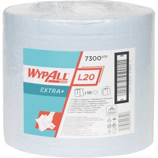 Wischtuch WYPALL L20 7300 L380xB235ca.mm blau 2-lagig 500 T./Rl.