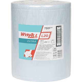 Wischtuch WYPALL L20 7301 L385xB325ca.mm blau 2-lagig 500 T./Rl.