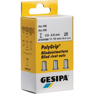 Blindnietmutter PolyGrip Nietschaft dxl 7x13,5mm M5 STA 50 St.GESIPA