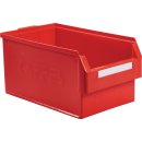 Sichtlagerkasten L500xB300xH250mm PE rot KAPPES