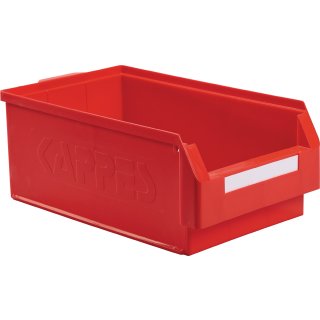 Sichtlagerkasten L500xB300xH200mm PE rot KAPPES
