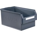 Sichtlagerkasten L500xB300xH250mm PE grau KAPPES