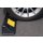 Radstopper L500xB160xH100mm PVC schwarz m.gelben Reflexstreifen